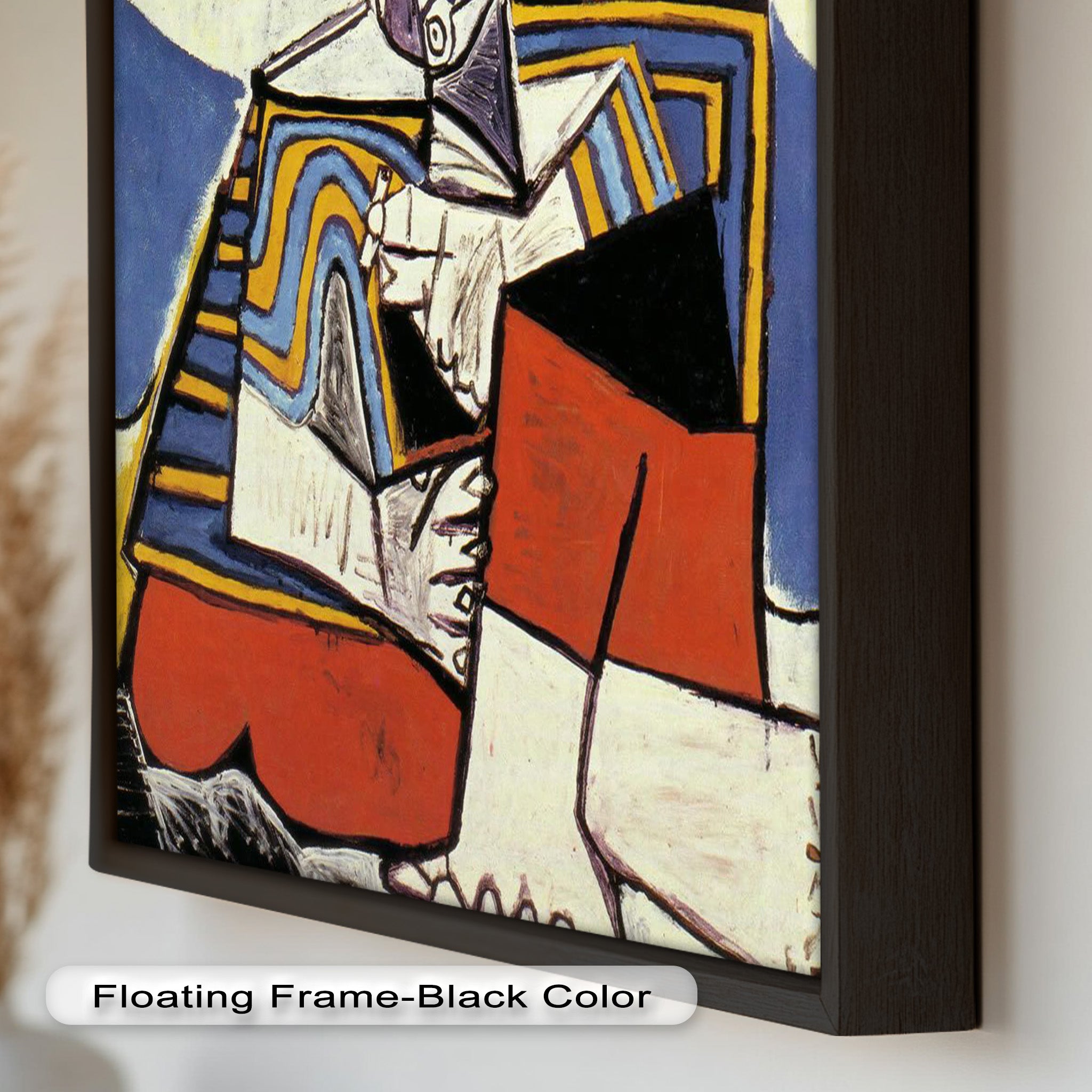 Abstract Man with Cap Wall Art - Cubist Oil Painting for Modern Home & Office Decor | Handmade Canvas Print | Unique Gift Idea for Art Lovers