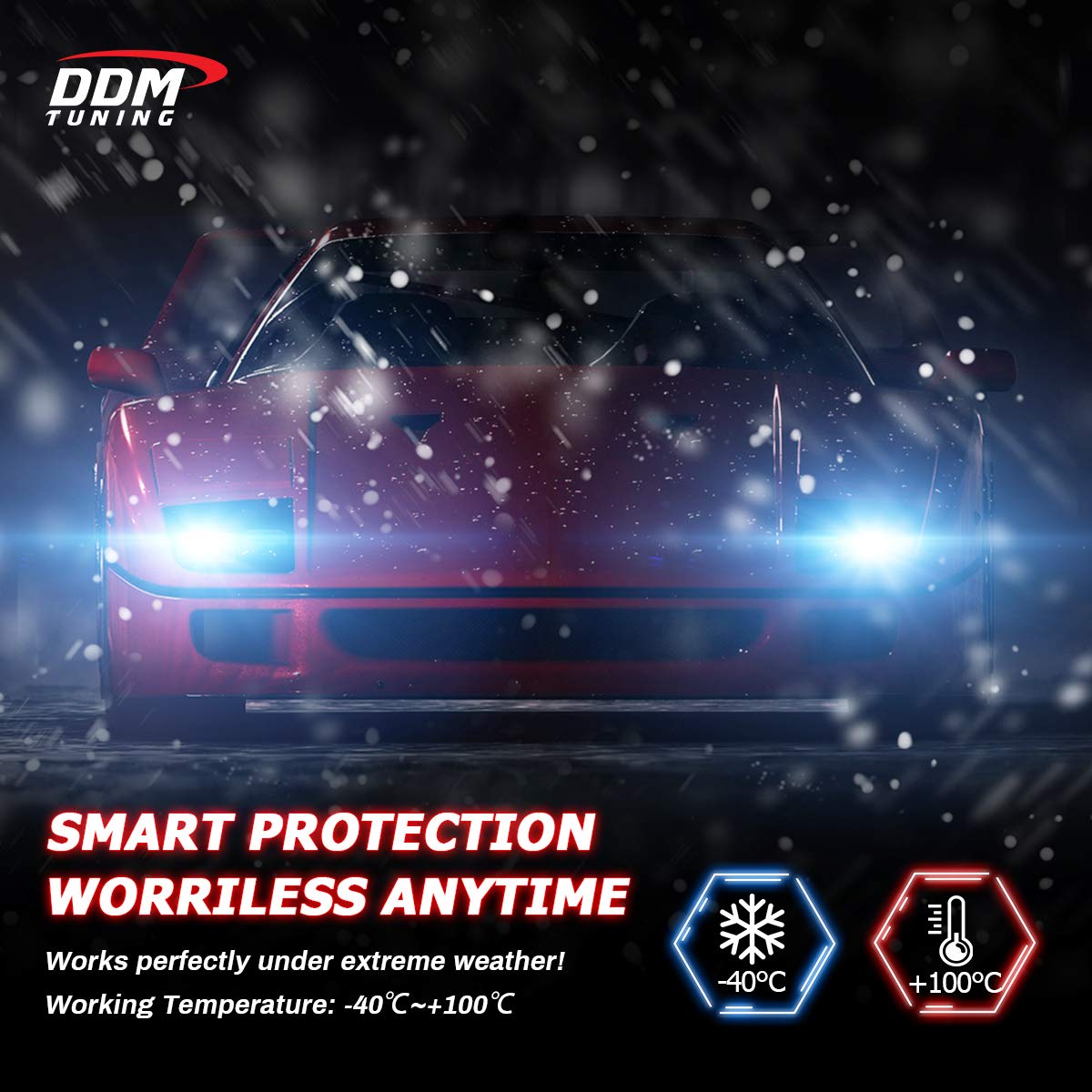 DDM Tuning Saber 55W ProX Accu/V2 LED Light Kit - 12,500LM, 6000K Cool White, Pair (D1/D2/D3/D4) - High Performance Off-Road Lighting for Trucks, Jeeps & ATVs - Perfect for Night Driving, Camping & Outdoor Adventures