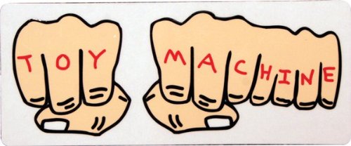 Toy Machine Decal Fists Sticker - Single Unit for Skateboards, Laptops & DIY Decor | High-Quality Vinyl Decal for Skate Enthusiasts