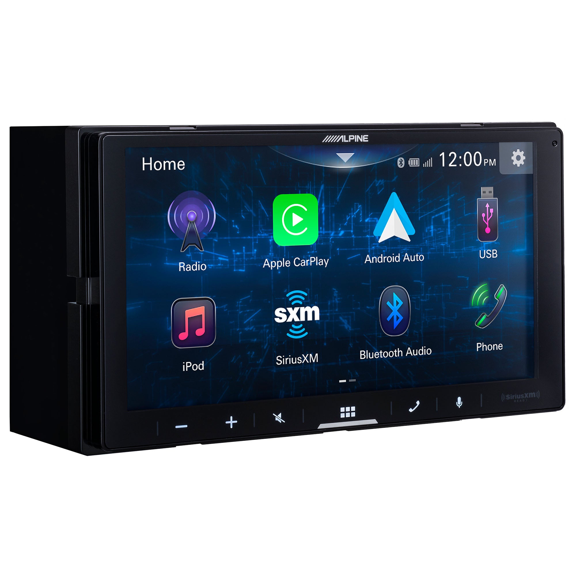 Alpine ILX W670 7 Inch Double DIN Multimedia Receiver with Apple CarPlay & Android Auto + Alpine KTA 200M PowerStack Class D Monoblock Subwoofer Amplifier Bundle - Perfect for Car Audio Upgrades & Enhanced In-Vehicle Entertainment