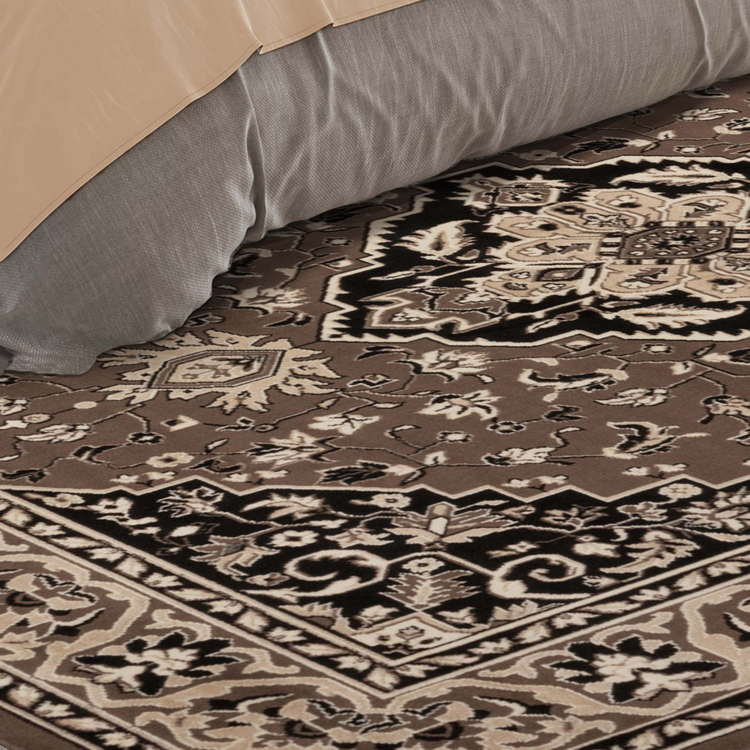 Glendale Traditional Floral Medallion Indoor Area Rug - Non-Slip Living Room Carpet, Bedroom Runner, Hallway Decor | Soft & Durable Home Floor Mat for Cozy Interior Design
