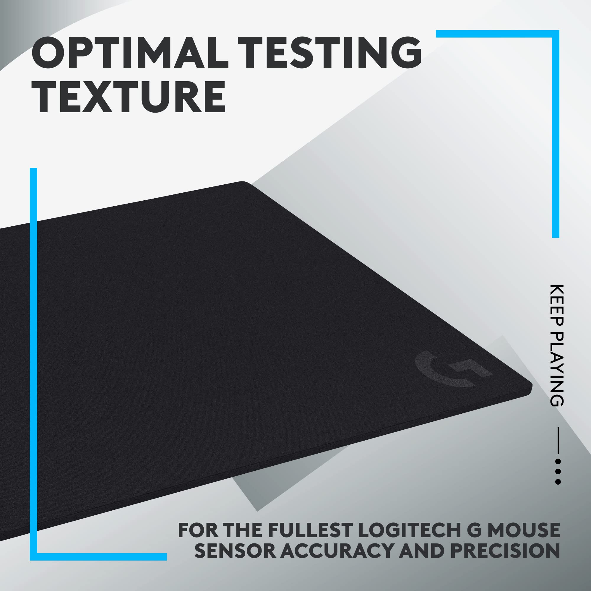 Logitech G740 Large Gaming Mouse Pad - 5mm Thick, Non-Slip Base, Smooth Tracking Surface for PC & Mac - Perfect for FPS, MOBA & Esports - 46x40x0.5cm Computer Accessories for Gamers & Professionals