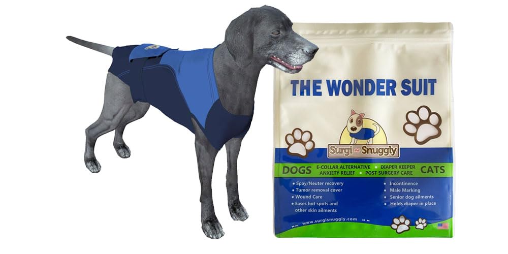 Premium Dog Diaper Cover for Female & Male Dogs - Breathable American Textile with Wrap-Around Leg Design for Perfect Fit (Size BB 2XL DK) - Ideal for Incontinence, Heat Cycles & Post-Surgery Protection