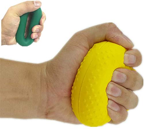 Finger Grip Ball for Stroke Hemiplegia Rehabilitation - Soft Hand Finger Strength Massage Training Equipment for Home Therapy and Recovery