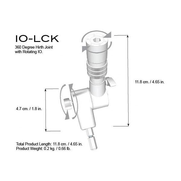 IO Lock IO Equipped Locking Swivel - Secure Swivel Lock for Industrial Equipment, Machinery & Outdoor Applications