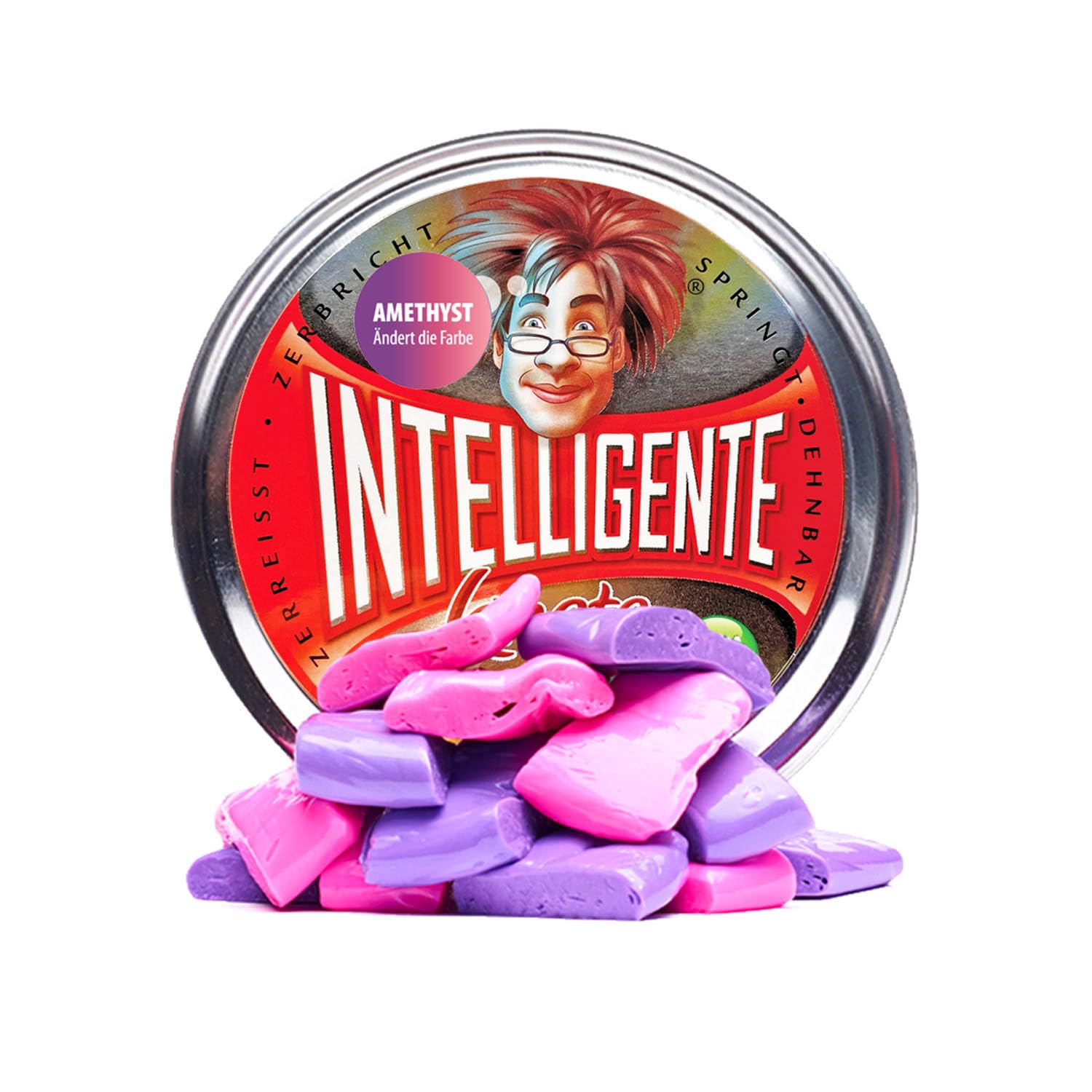 Amethyst Purple & Rose Pink Smart Play Dough for Kids - Stress Relief & Sensory Toy for Relaxation, Creativity & Fine Motor Skills Development - Perfect for Classroom, Therapy & Home Playtime