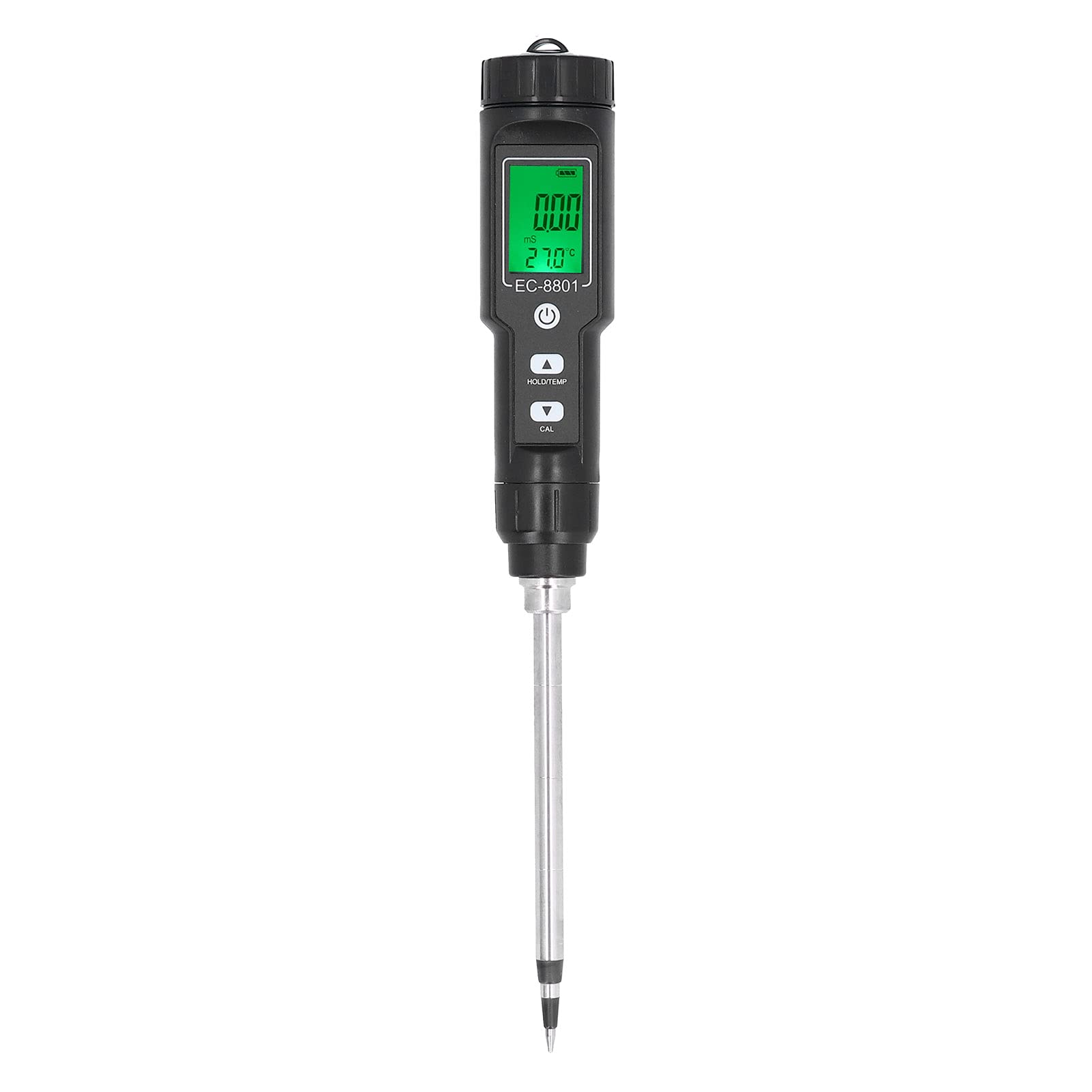 Zerodis Soil Tester - 3-in-1 Soil Moisture, EC & Temperature Meter (30°C~80°C) for Greenhouse, Garden & Indoor Plants | Perfect for Hydroponics, Farming & Lawn Care