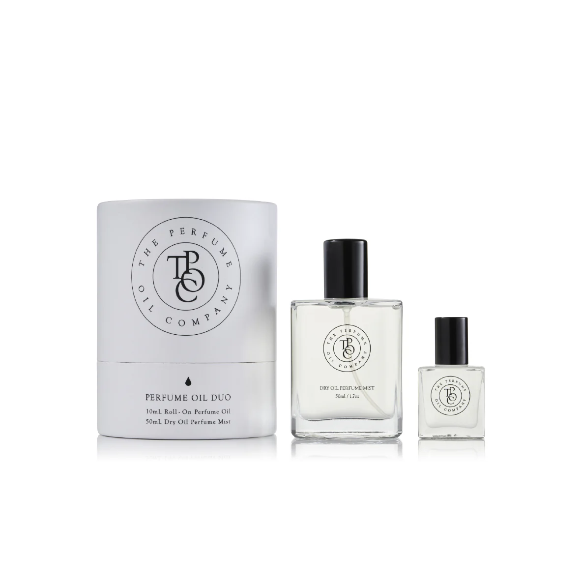 The Perfume Oil Company Duo Gift Set - 10ml Roll On Perfume Oil & 50ml Dry Oil Body Mist - Perfect for Travel, Gifts & Everyday Fragrance Refresh