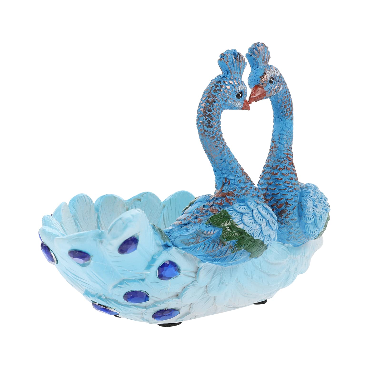 BESPORTBLE Cute Peacock Doll Succulent Flower Pot - Natural Resin Animal Planter for Succulents, Cactus, Garden Decor - Creative Exterior Planter Box for Home, Office, and Outdoor Decor
