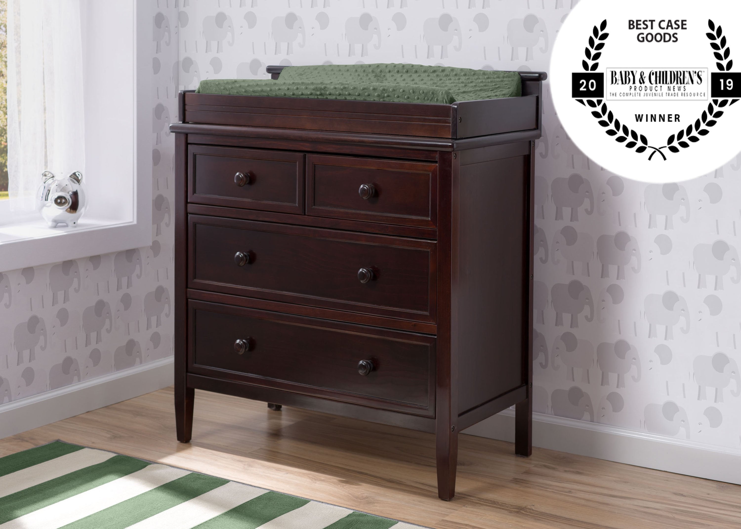 Epic Signature 3-Drawer Baby Dresser with Changing Table Top - Perfect for Nursery Organization & Diaper Changing