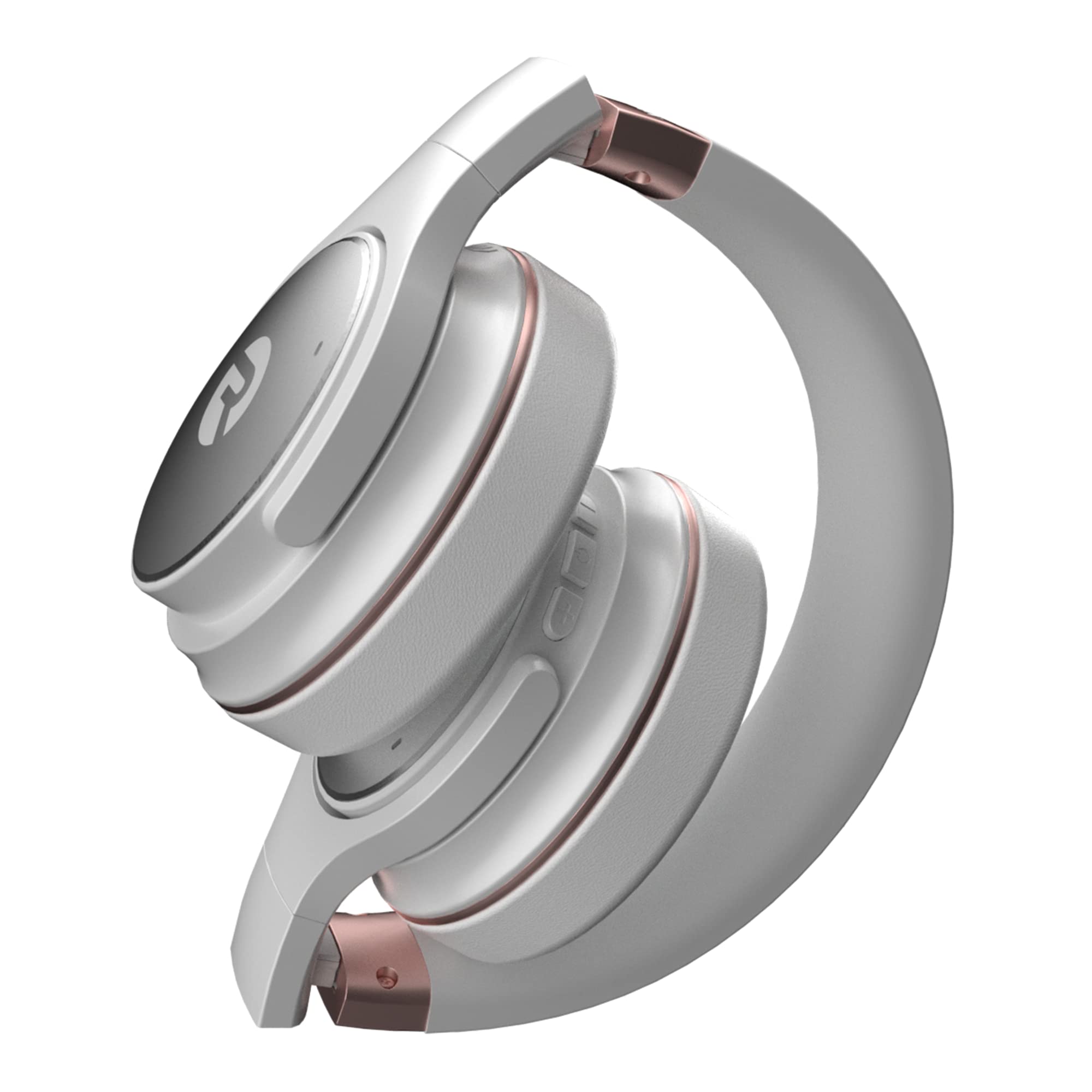Raycon Everyday Wireless Bluetooth Over-Ear Headphones with Active Noise Cancelling, Built-in Mic, 38H Battery - IPX4 Water Resistant for Gym, Travel & Work (Rose Gold)