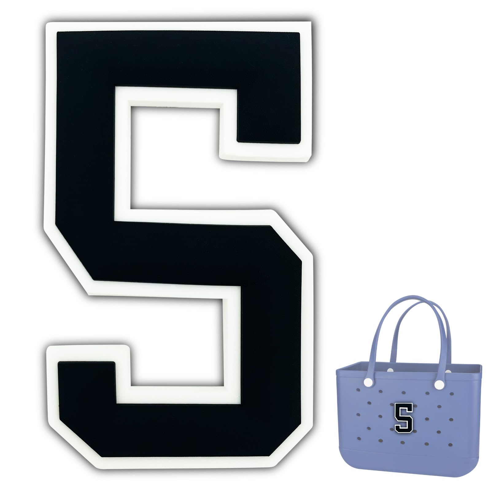 Bogg Bag Charms - Decorative Accessories for Original Bogg Rubber Beach Tote with Number Inserts | Perfect for Beach Trips, Pool Parties & Summer Vacations