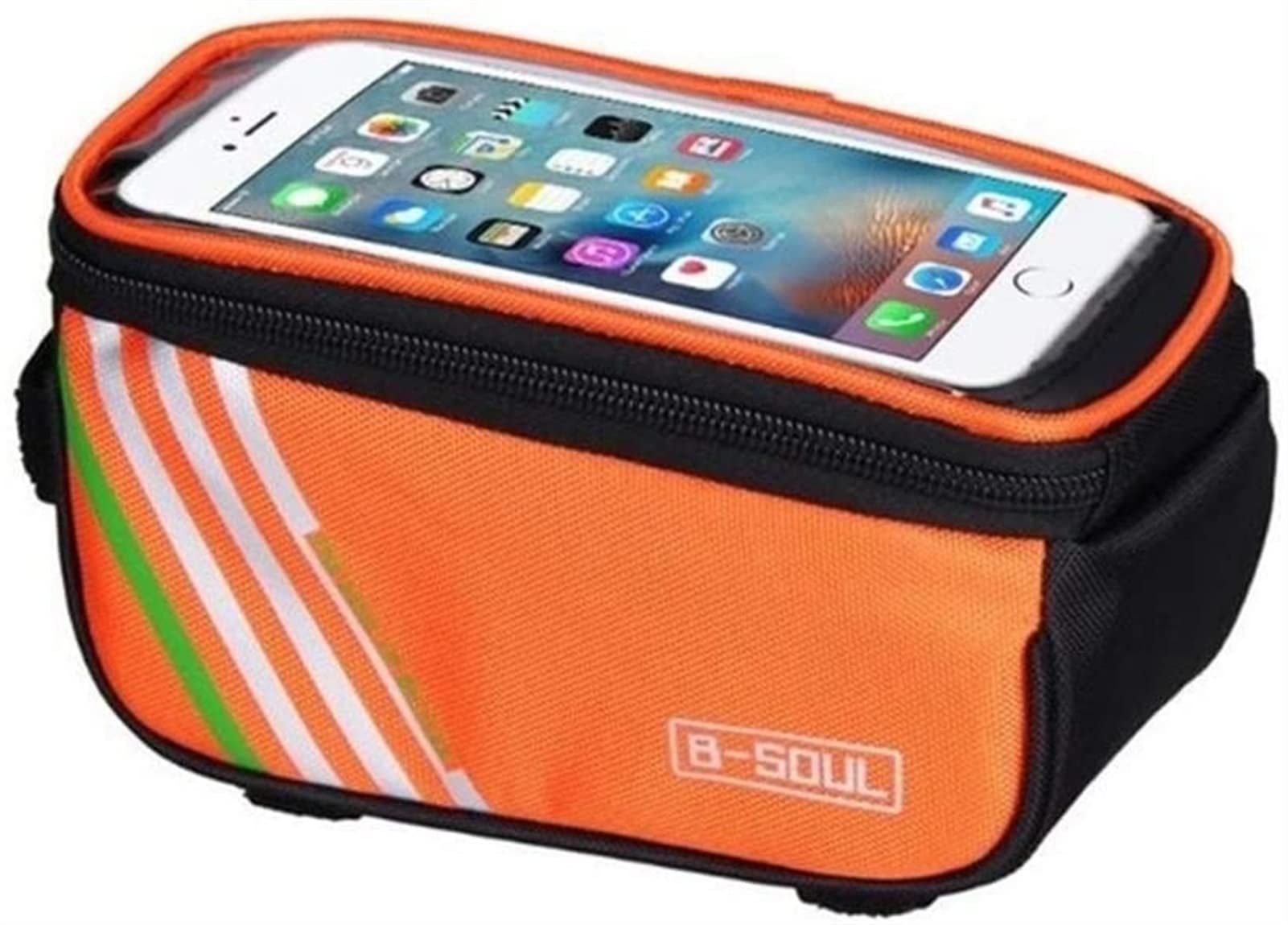 BANGDIAN Universal Waterproof Bike Frame Bag - Front Tube Mount for 5.0 Inch Phones & Essentials | Perfect for Cycling, Commuting & Outdoor Adventures