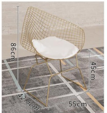 B Wire Frame Chair as shown