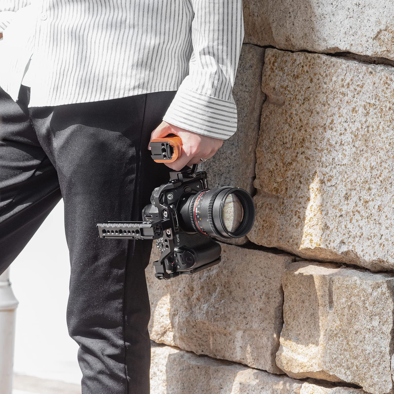 SMALLRIG GH5 GH5S Cage for Panasonic Lumix Camera & DMW-XLR1 - Upgraded Version 2049 | Professional Video Stabilization Cage for Filmmaking, Vlogging & Content Creation