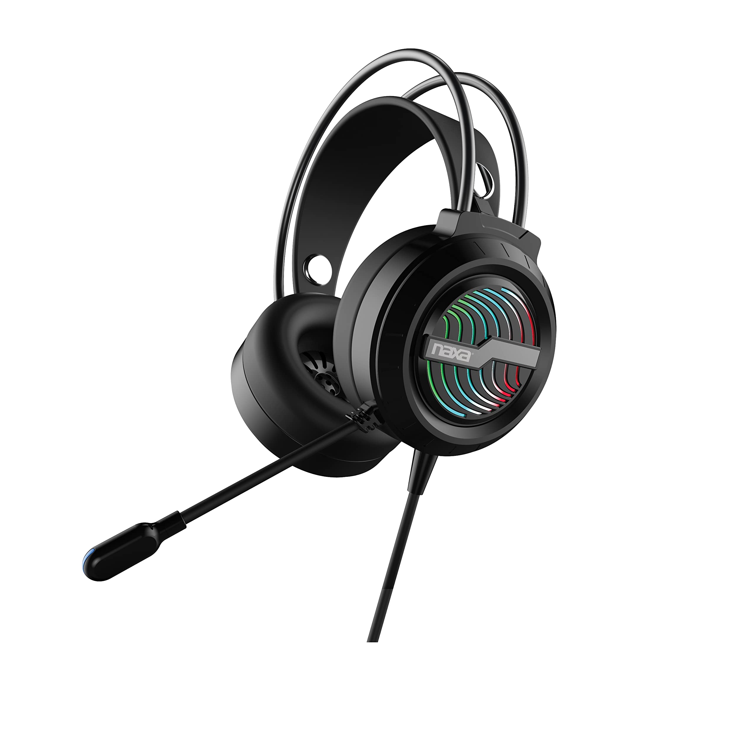 Naxa Electronics NG-1001 Professional Gaming Headset with Noise Cancellation - Wired Over-Ear Headphones for PC, PS4, Xbox - Perfect for Streaming, Esports & Online Gaming