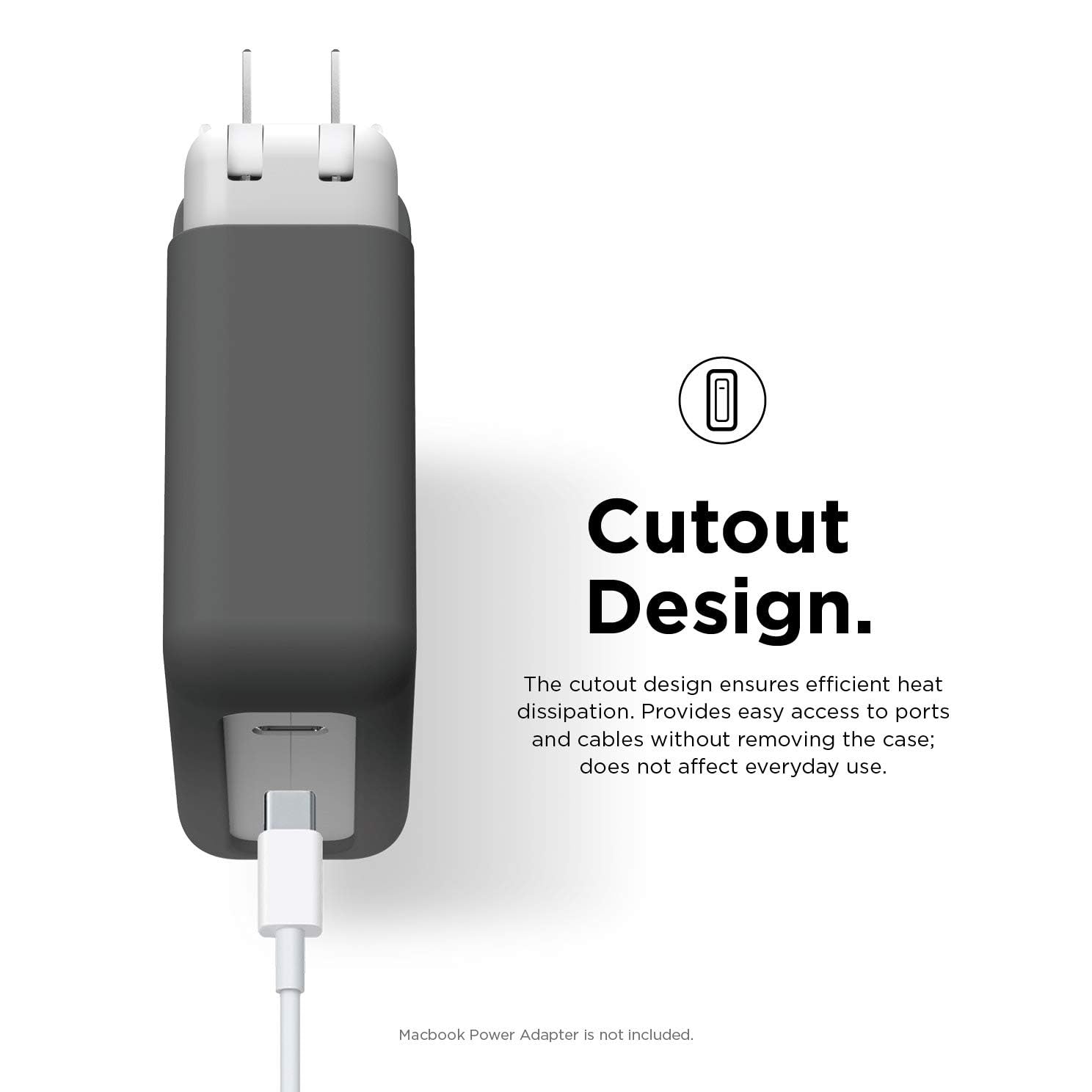 elago MacBook Pro Charger Cover - Compatible with 13