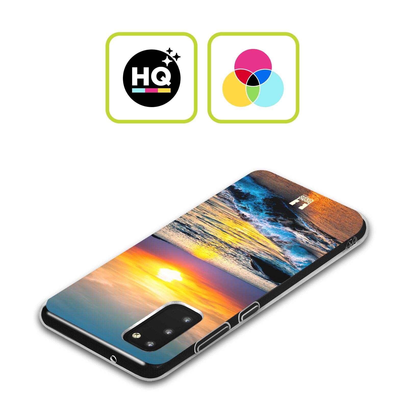 Head Case Designs Colourful Sunset Over The Sea Soft Gel Case for Samsung Galaxy A13 5G (2021) - Durable Protection & Stylish Design for Beach Vacations & Outdoor Adventures