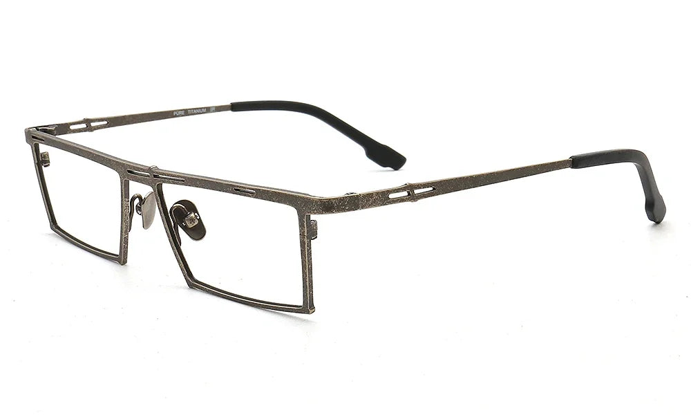 Stylish Aror Unisex Full Rim Square Titanium Eyeglasses Frame 47760 - Perfect for Work, Reading & Everyday Fashion