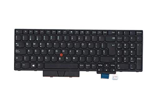Original Lenovo Thinkpad P52s T580 Series Keyboard - Genuine 01HX189 Replacement Part (Spanish-Latin American Layout) - Perfect for Office Work, Programming & Business Laptops