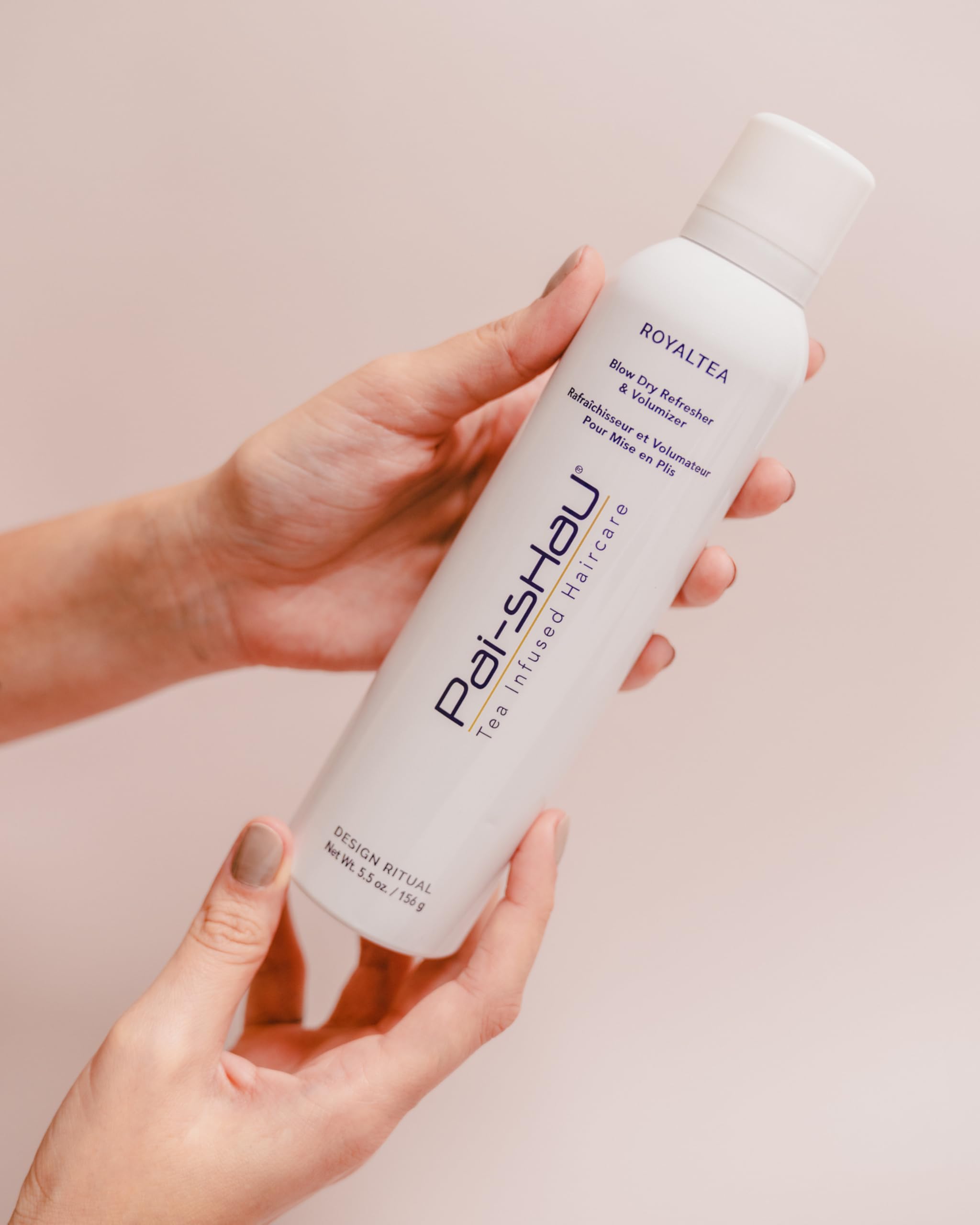 Pai-Shau RoyalTEA Dry Shampoo for All Hair Types - Volumizing & Refreshing Hair Powder - 5.5 oz (156g) - Perfect for Travel, Gym & On-The-Go Hair Care