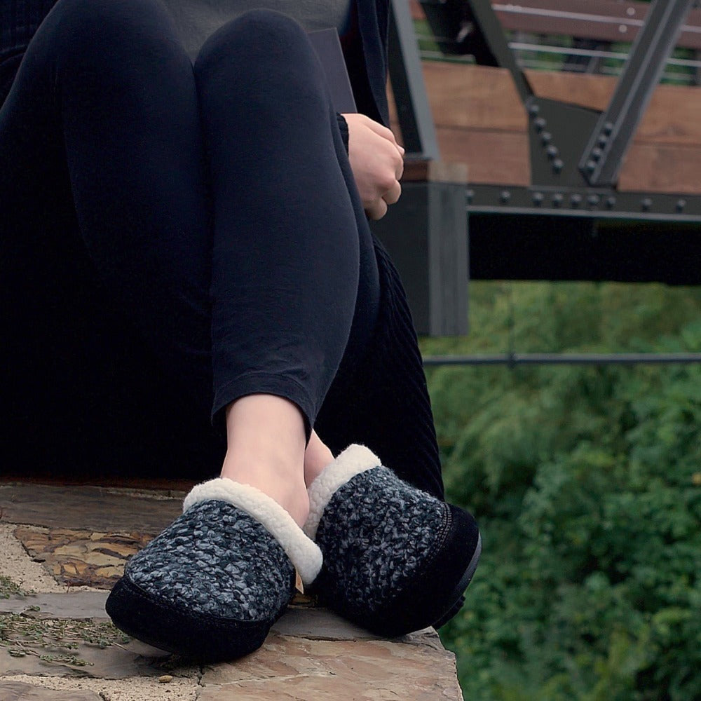Women's Cloud Cushion® Comfort Jam Mule Slippers - Indoor/Outdoor House Shoes for Relaxing at Home, Lounging & Quick Errands