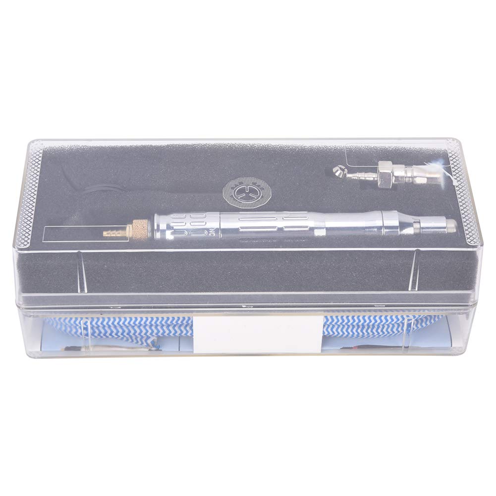 Air Micro Die Grinder - High Power Saving Pneumatic Grinding Tool with 180° Straight Handle for Glass, Stone & Metal | Perfect for Jewelry Making, DIY Crafts & Precision Polishing