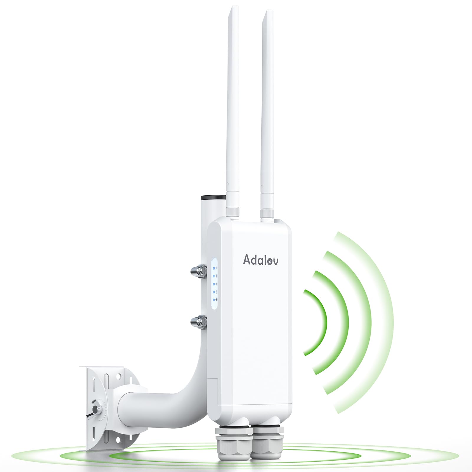 Outdoor Wi-Fi Access Point with Bracket Mount - 1200Mbps Long Range Dual Band Gigabit POE Wireless Extender | 200M Network Coverage for Campus, Parks, Cafes & Outdoor Events | Weatherproof WiFi Booster for Reliable Internet in Large Areas