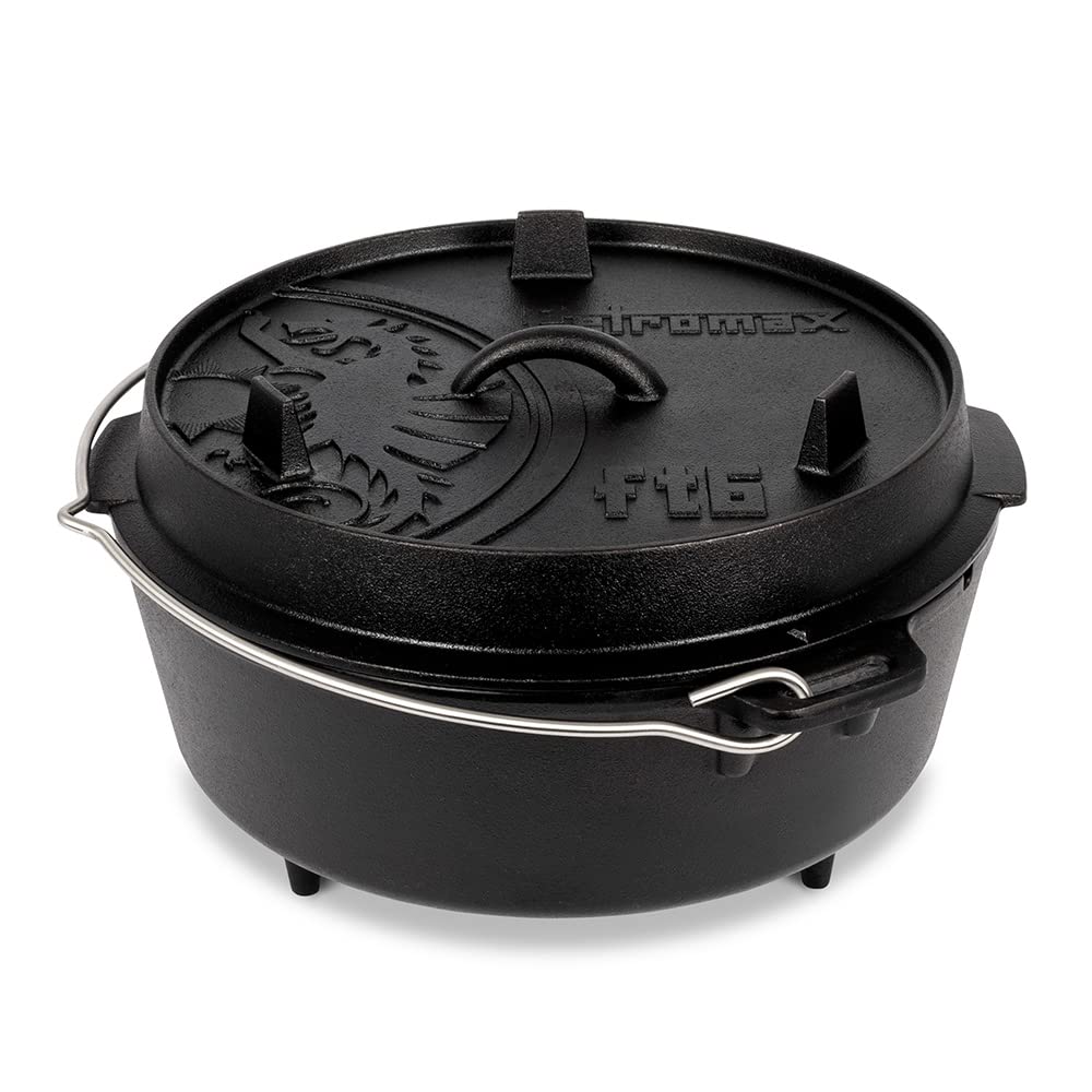 **Petromax Pre-Seasoned Cast Iron Dutch Oven – 5.8 Quart Camping & Kitchen Cookware for Even Heat Distribution – Perfect for Outdoor Campfire Cooking, Baking, and Home Kitchen Use**    *(Ideal for Stews, Bread, Roasts, and Dutch Oven Recipes – Great for Camping, Backyard BBQs, and Homemade Meals!)*