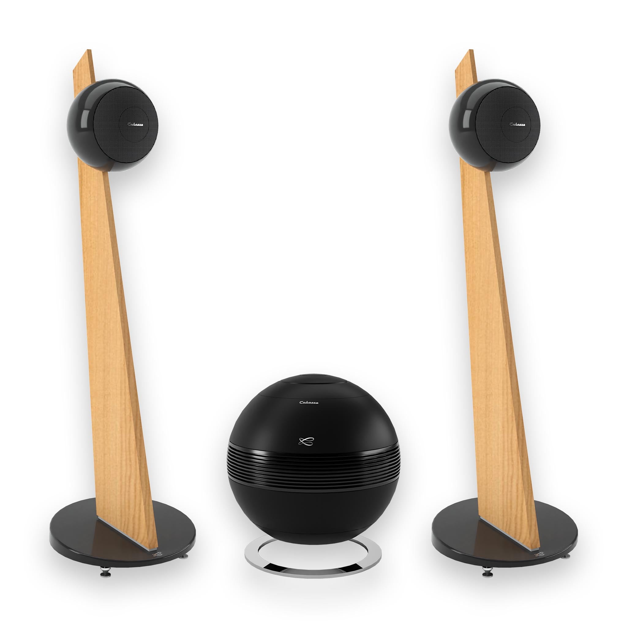 Cabasse Riga 2 + Pearl Sub System - High-End Wireless Bluetooth Speaker with Subwoofer for Home Theater, Party & Outdoor Entertainment