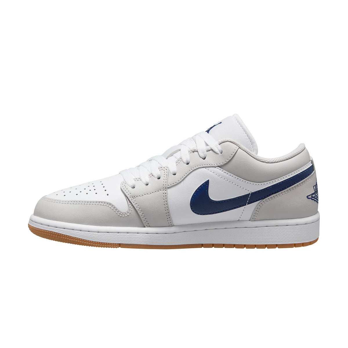 Air Jordan 1 Low 'Midnight Navy Neutral Grey' Sneakers - Men's Basketball Shoes for Casual Wear & Street Style