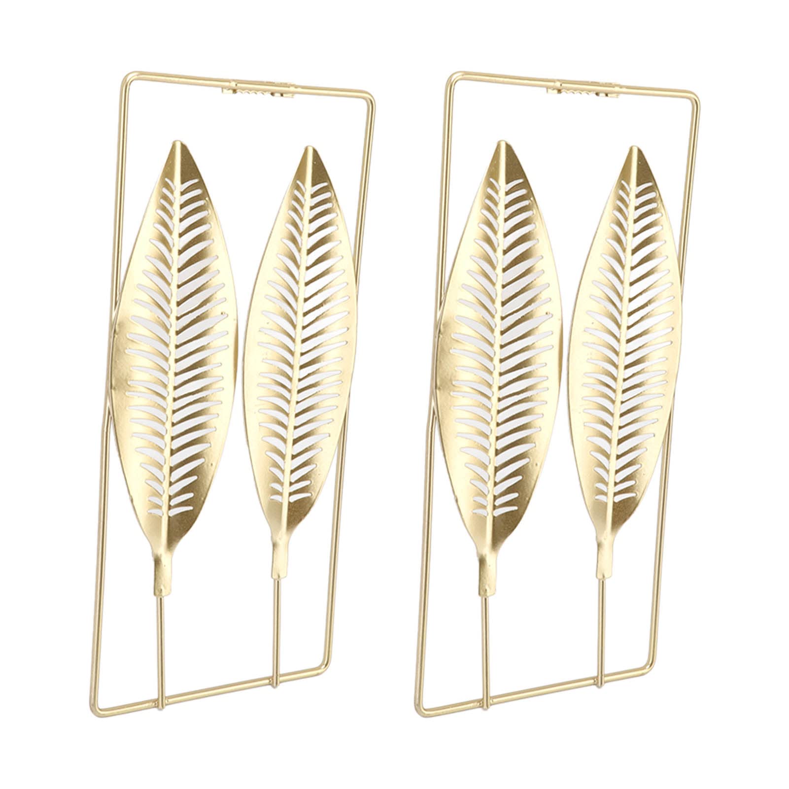 Cosiki Gold Wall Decor - Elegant Gold Feather Wall Art for Bedroom & Office | Durable & Unique Home Décor | Perfect for Living Room, Dining Area & Workspace