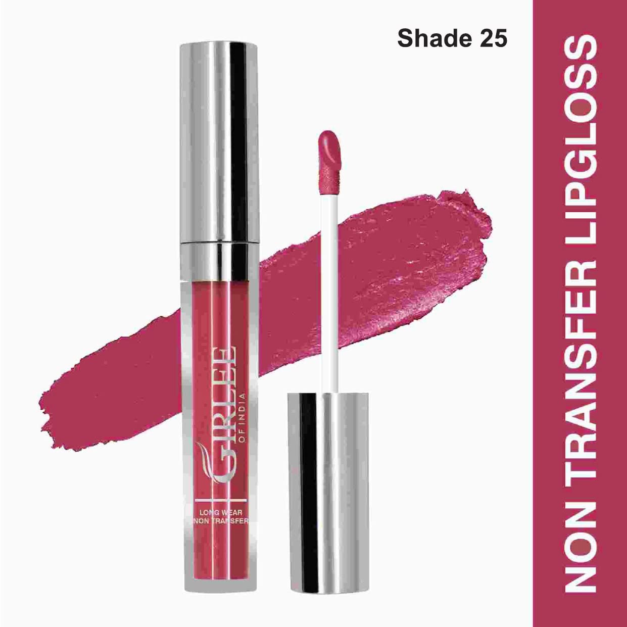 Makeup Mania Girlee Non-Transfer Liquid Lipstick - Matte Long Lasting Lip Color in Tulip Pink (#25) | Perfect for Everyday Wear, Parties & Special Occasions