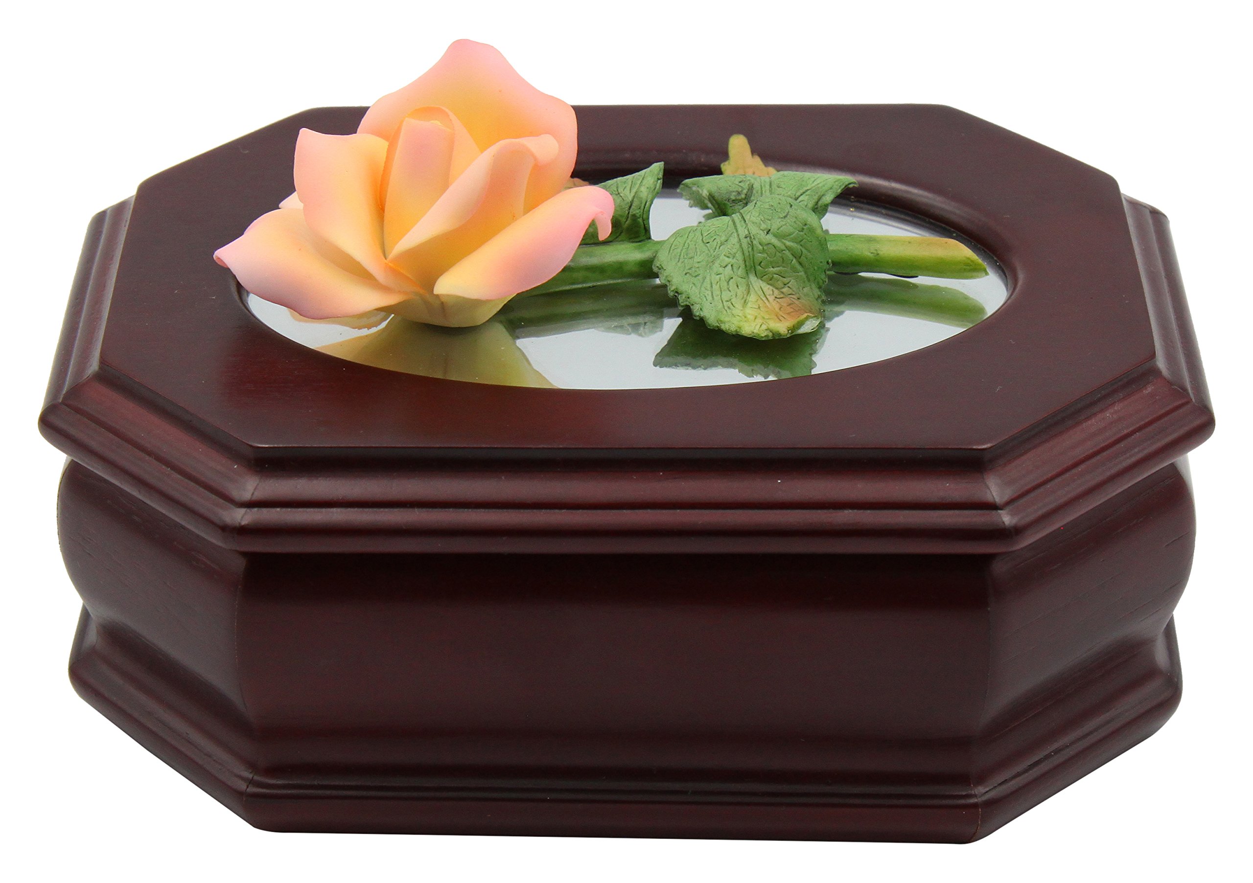 Elegant Jewelry Box with Rose Design - Perfect for Gift Giving, Wedding Favors & Jewelry Storage | Rose-Themed Jewelry Organizer for Necklaces, Rings & Earrings