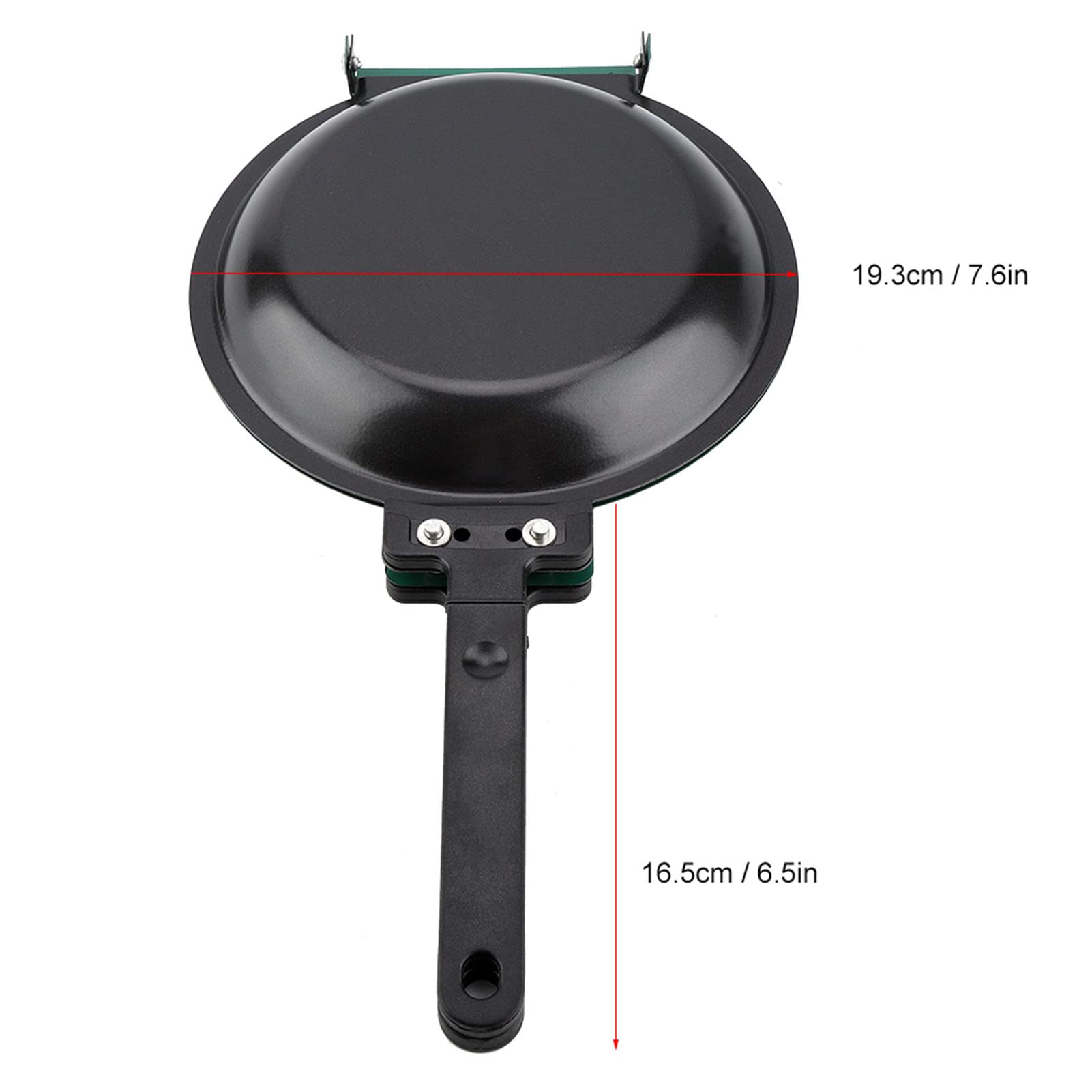 Haofy Non-Stick Double Sided Frying Pan - Flip & Fold Omelette Maker Skillet for Perfect Pancakes, Eggs & Crepes | Ideal for Breakfast Cooking & Camping | Household Kitchen Cookware