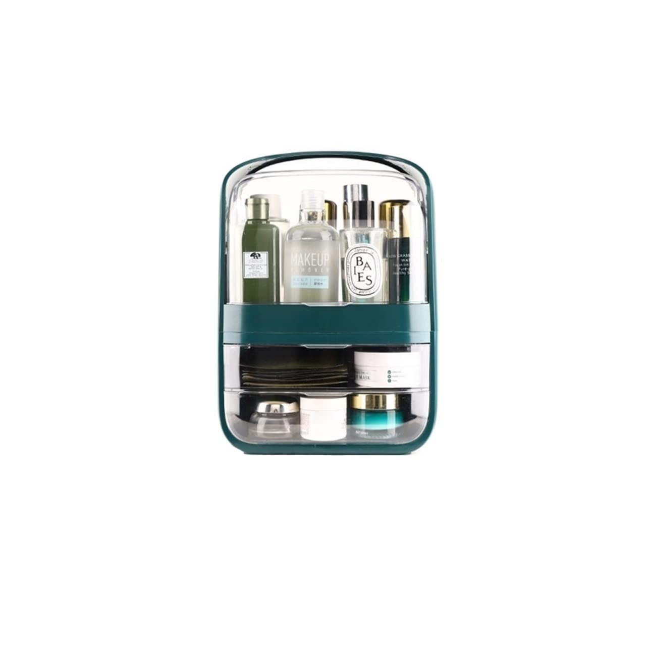 GSYY Clear Acrylic Cosmetic Organizer Box - Transparent Makeup & Jewelry Storage Drawer for Home, Travel | Multifunctional Beauty Case (Color B6) | Perfect for Vanity, Bathroom, Dorm & Gift