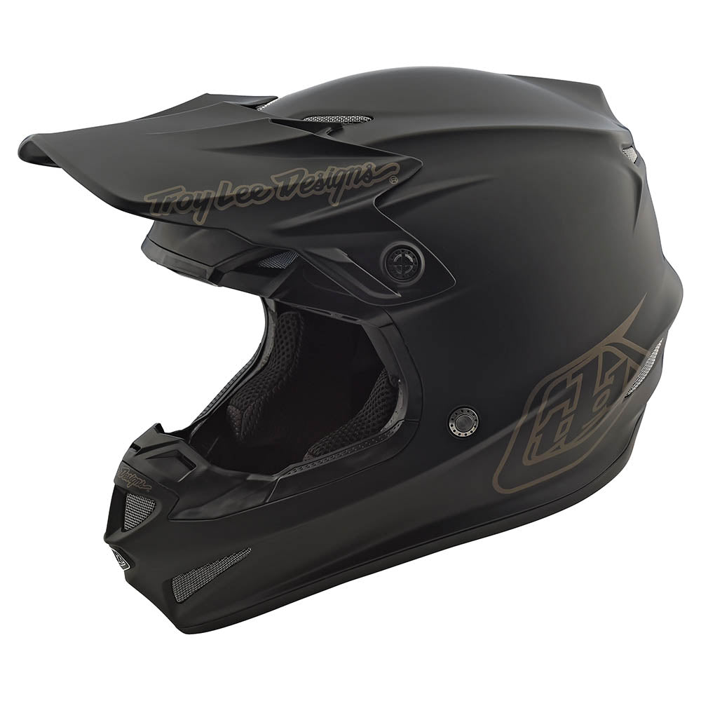 Youth GP Helmet Mono Black - Lightweight Motorcycle Racing Helmet for Kids & Teens - Perfect for Track Racing, Motocross & Street Riding