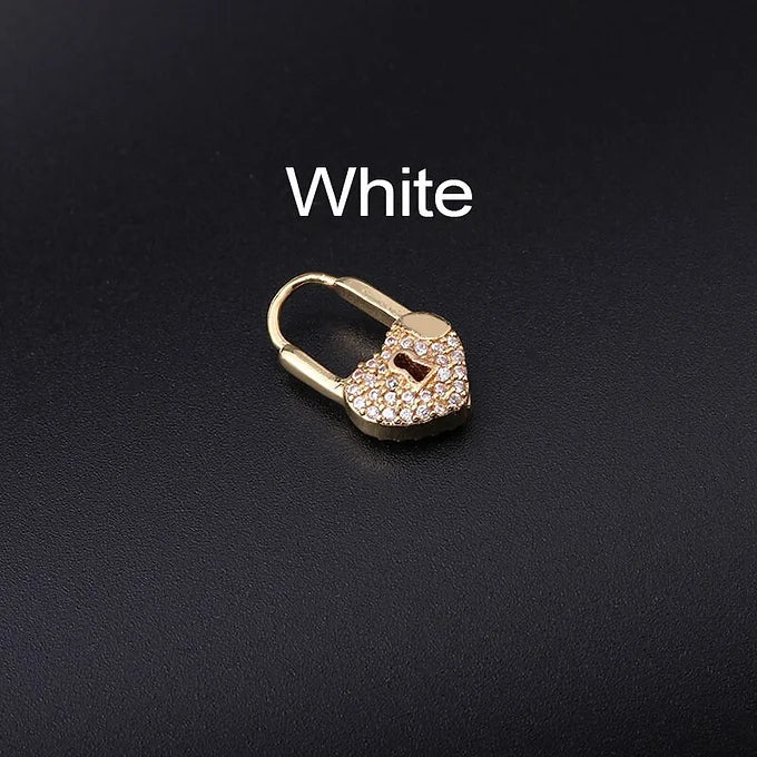 18K Gold Lock Huggies Heart Earrings for Women - Dainty Cartilage Hoop Earrings for Everyday Wear | Valentine's Day Gift, Anniversary Jewelry | HSPJ325