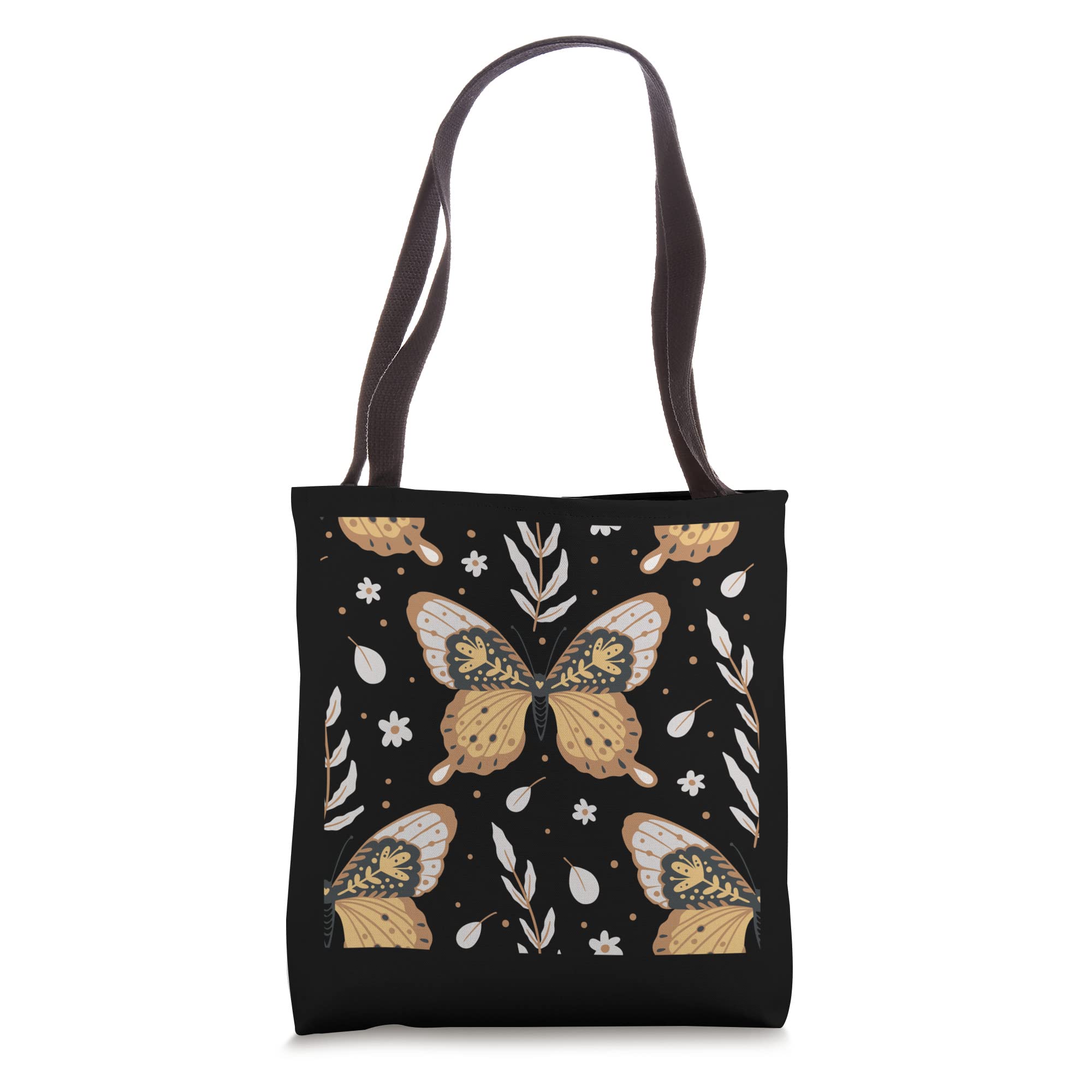 Stylish Butterfly Print Canvas Tote Bag for Women - Durable Grocery Shopping Shoulder Bag - Perfect for Beach, Work & Daily Use