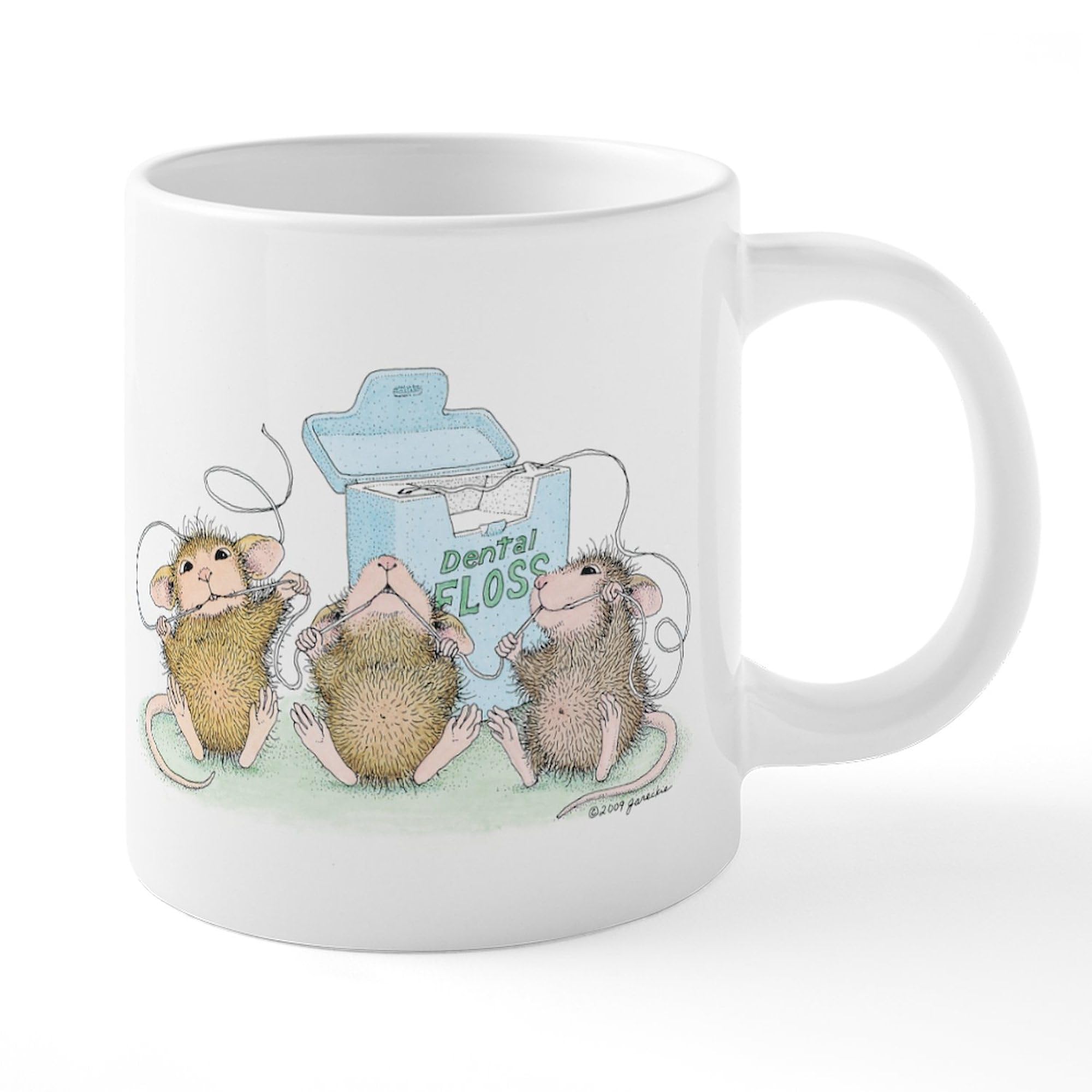 Floss Boss 20 oz Ceramic Coffee Mug - Large Insulated Tea Cup for Office, Home & Gifts - Funny Dentist Themed Mega Coffee Cup