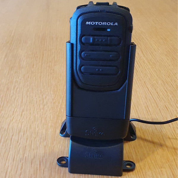 Motorola WM500 Wireless PoC Speaker Microphone with Desktop Charger - Two-Way Radio Accessory for Construction, Security & Outdoor Communication
