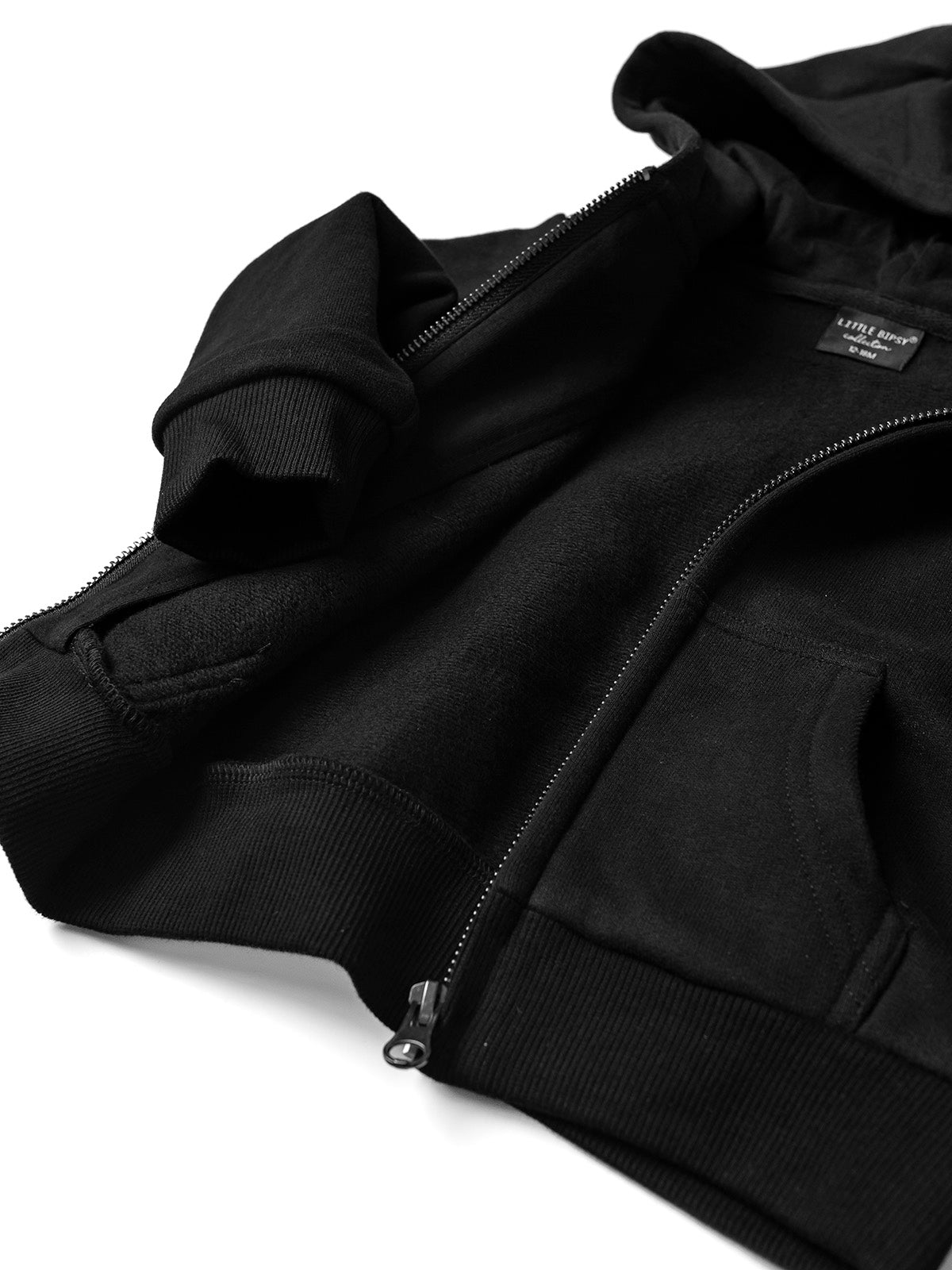 Classic Black Zip-Up Hoodie for Men & Women - Comfortable Casual Wear for Outdoor Activities, Gym, and Everyday Use