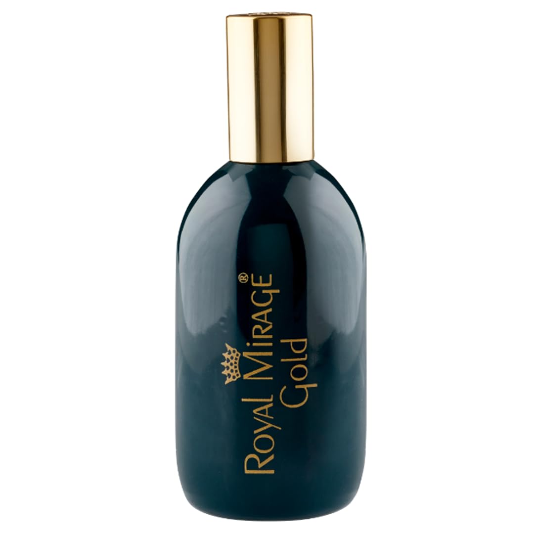 Royal Mirage RM Gold 120ml Eau De Cologne Spray for Men - Long Lasting Fresh Fragrance | Perfect for Daily Wear, Office & Special Occasions
