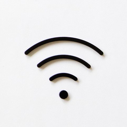 MOHEIM WiFi Sign - Black Wireless Internet Indicator for Home, Office, and Cafe - Perfect for Smart Home and Business Network Setup