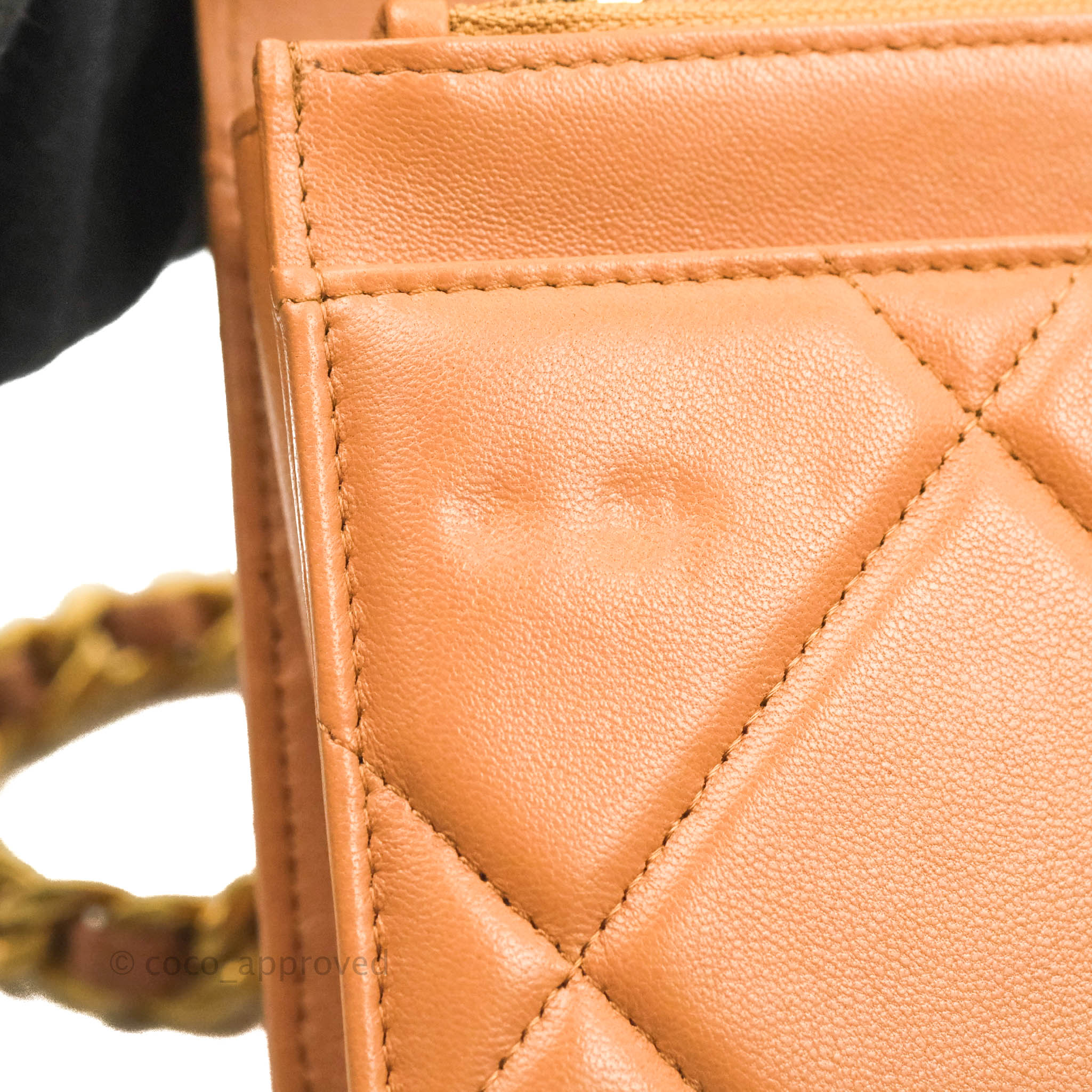 Chanel 19 Wallet on Chain WOC Dark Beige Caramel Lambskin Mixed Hardware 21K - Luxury Crossbody Bag for Women, Perfect for Evening Out & Special Occasions