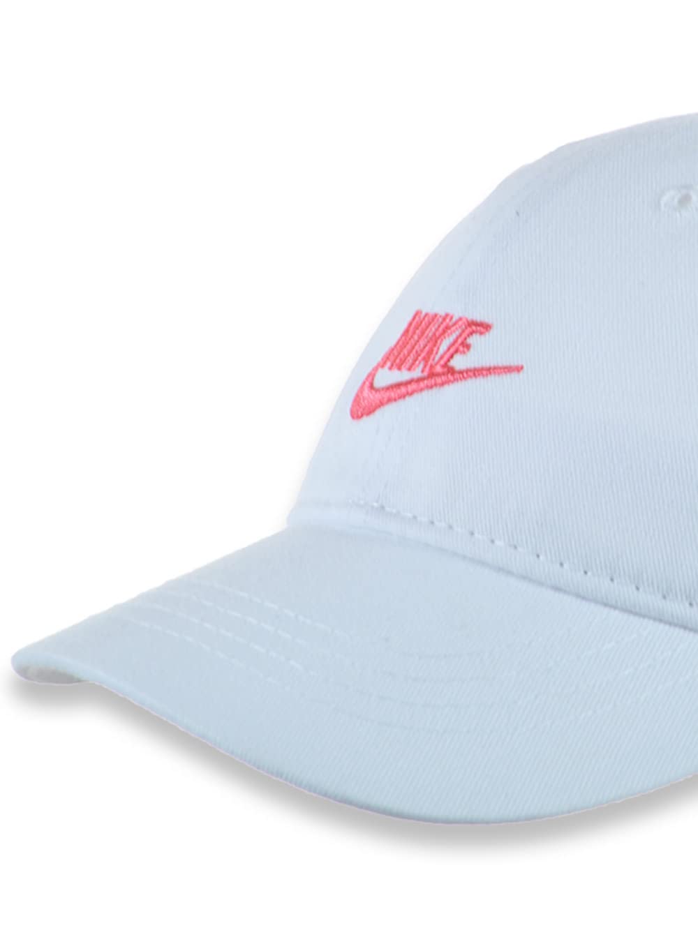 Nike Heritage 86 Futura Adjustable Baseball Cap for Boys - Hyper Pink & White, 12-24 Months | Sun Protection, Sports & Casual Wear