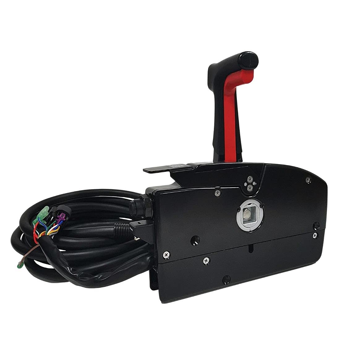 Mercury Outboard Engine Throttle Remote Control Box - Side Mounted 4-Stroke 14-Pin with 5m Harness & Power Trim Switch for Boating & Marine Applications