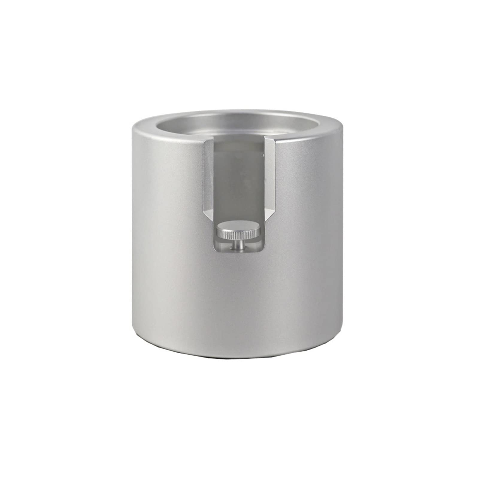 51mm/58mm Sturdy Aluminum Alloy Coffee Filter Holder - Professional Espresso Tamper Stand for Baristas - Durable Coffee Accessories for Home & Cafe Use (58mm Silver)