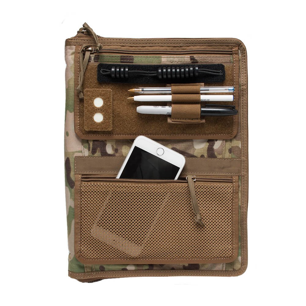 Tactical Notebook Cover - Military Grade Zippered Organizer for 8.5