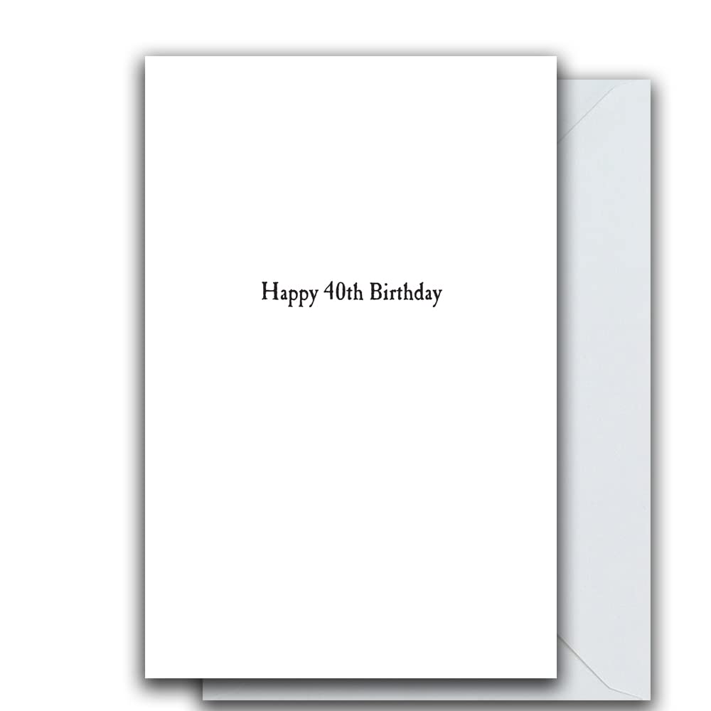 Funny 40th Birthday Card for Women - Emotional Rescue Humor - Perfect 40th Birthday Gift for Her - Ideal for Parties, Milestone Celebrations & Surprise Gifts